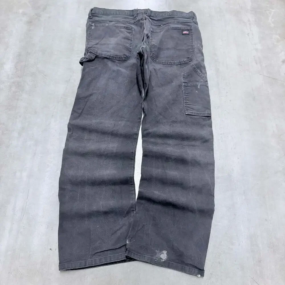 Dickies Men's Carpenter Work Pants Faded Black Size 36x32